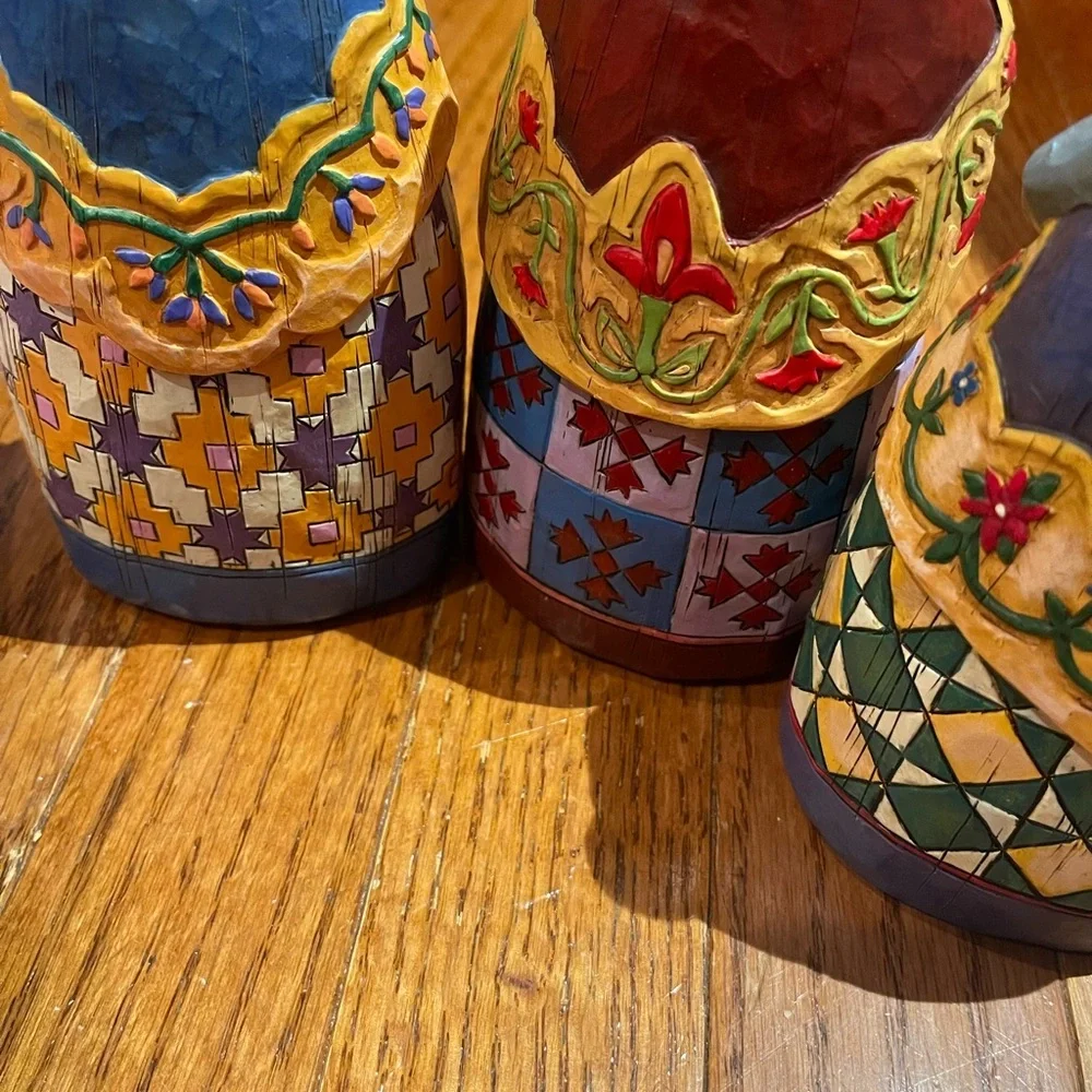 Jim Shore Colorful Three Wise Men Figurines